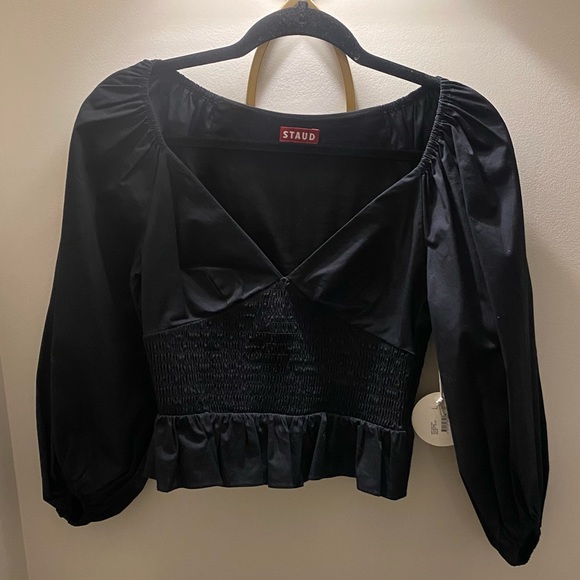 NWT Staud Matilde Top in black - Picture 4 of 5